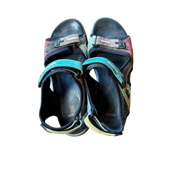 Ecco woman’s Yucatan Hiking sandals sz 39 us 8 retro looking color way - Picture 2 of 6